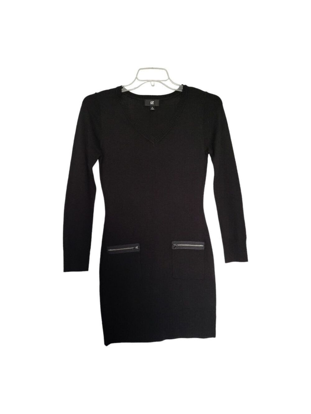 IZ Byer Black Sweater Dress Size M